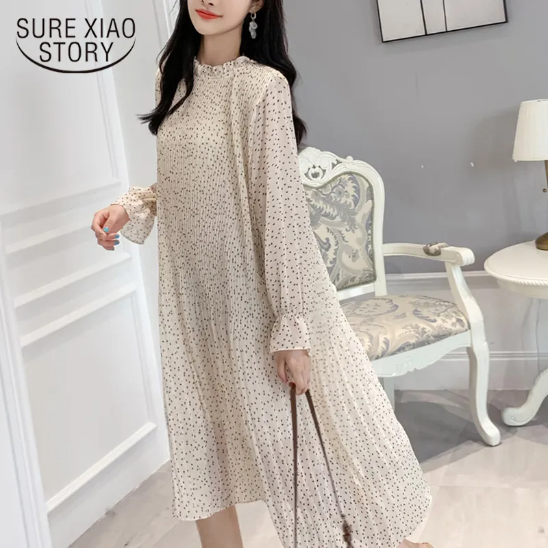 white christmas dresses Easel Woven Lined Cream Chiffon Dress