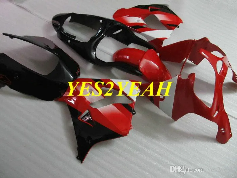 川崎忍者ZX-9R ZX9R 2000年ZX 9R 00 01 ABS Red Black Fairing Body Kit + Gifts KK24