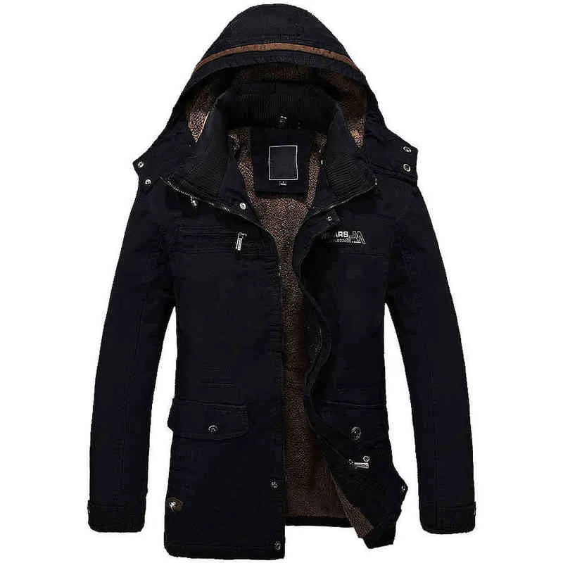 Mens Long Fur Lined Hooded Amazon Mens Winter Jackets Thick Warm