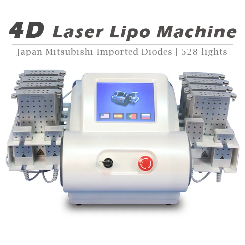 Lipo Laser Slimming Machine Mitsubishi Diode Laser 635nm 660nm 810nm 980nm Snabb och effektiv Lipolaser Slimming Machine