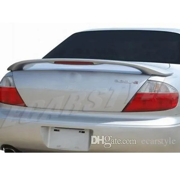 Kit Alerón Labial Combo Para Techo Y Maletero De Acura CL 2001-2003 - Poliuretano, Negro Mate, Sin Pintar