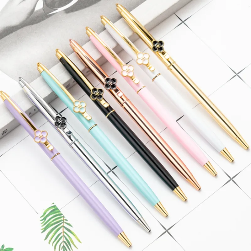Reklam İmza Metal Kalem Yaratıcı Tükenmez Kalemler Öğrenci Öğretmen Düğün Ofis Okul Yazma Malzemeleri Kalem Hediye Logonuzu Özelleştirebilirsiniz