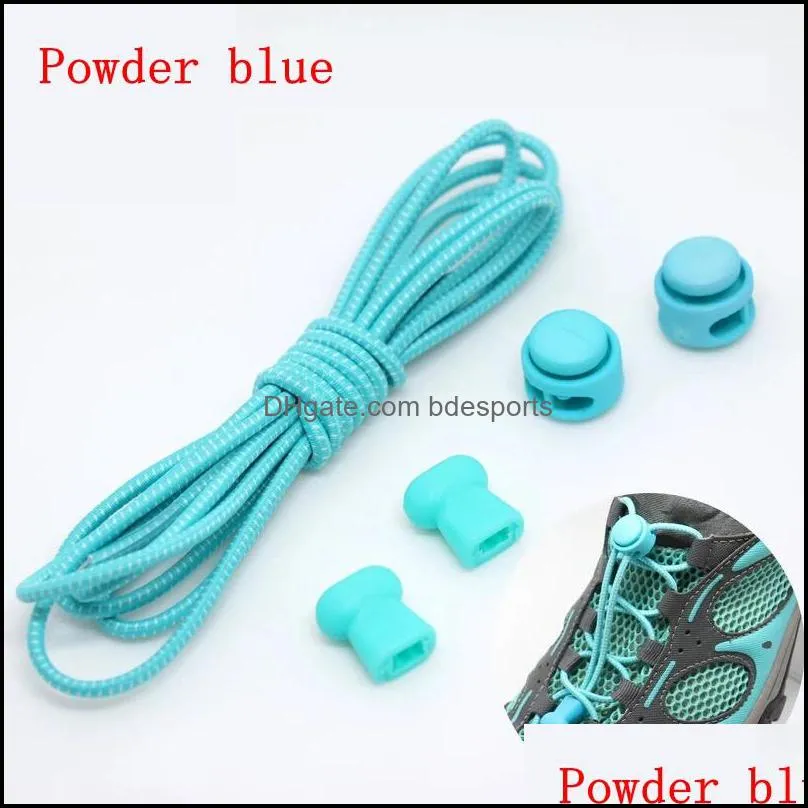 Sneaker Elastic No Tie Shoe Laces Stretching Lock Lazy Lace Quick Rubber Round Shoelace Shoestrings 17 Colors