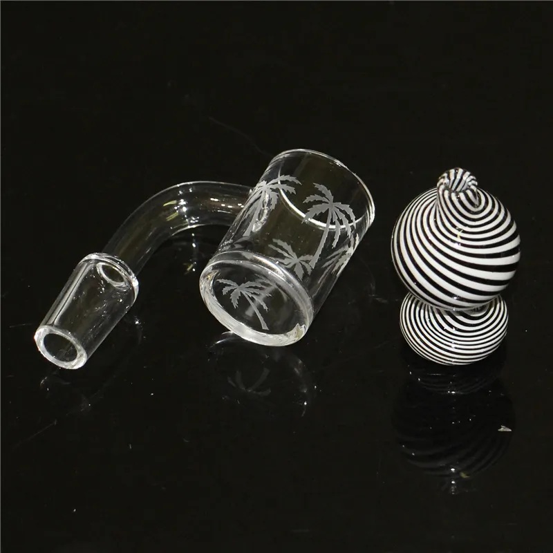 quartz banger sandblasted quartz banger beveled domeless quartz nail for glass bong dab rig free