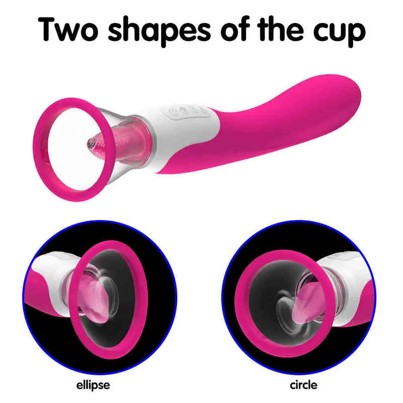 rose sucking vibrator Sucking Tongue Vibrator Clit Nipple Sucker for Women Dildo Clitoris  Stimulator Oral Pussy Licking Sex Toy for Women Adult Couple main image 1