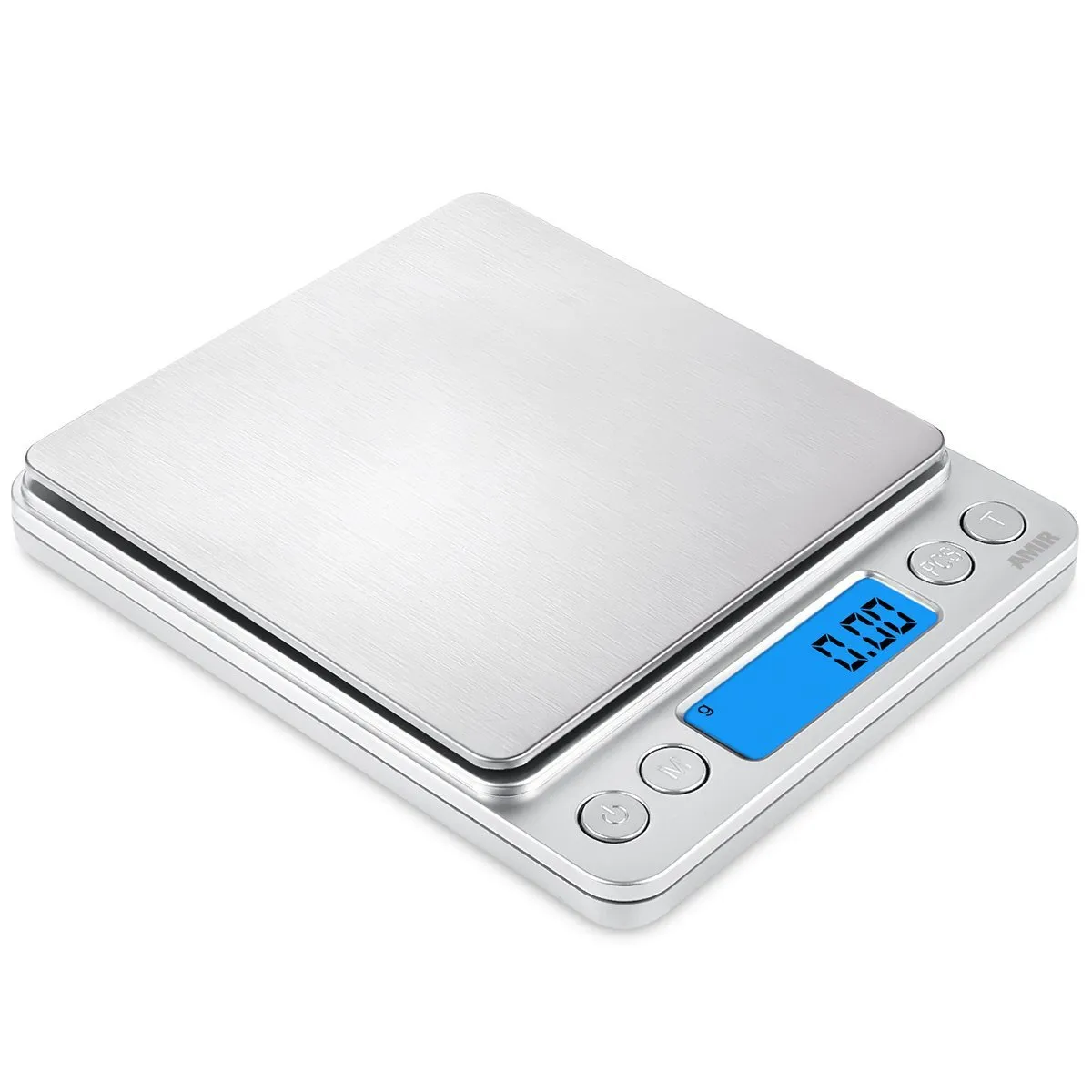 2000G / 0,1g LCD Portable Mini Electronic Digital Scales Pocket Case Postal Kök Smycken Vikt Balans Digital Skala