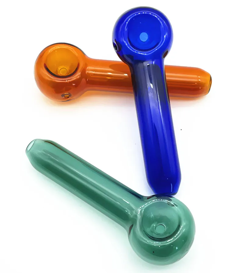 Qbsomk VIP Nieuwe glazen lepel pijp tabak rokende pijpen glazen oliebrander pijp mini waterleidingen water bongs handleidingen glazen pijp