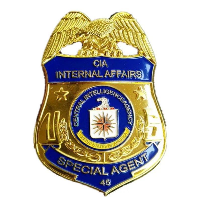Stati Uniti Distintivo in metallo Agente Speciale Detective Cappotto Risvolto Spilla Spille Insegne Ufficiale Emblema Cosplay Collezione Film Show1306b