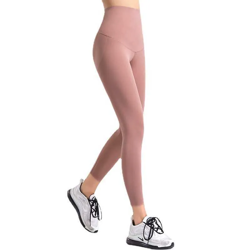 Tenues de yoga Pantalons Barbie Leggings taille haute Running Fitness Sports Tight Elastic Shark Skin Vêtements de sport Pantalons d'entraînement