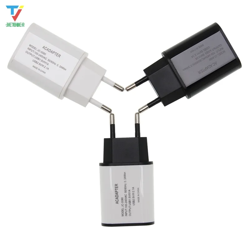 50 adet 5 V 2A AB ABD Tak 2 USB Bağlantı Noktaları 2USB USB Şarj Güç Duvar Adaptörü Cep Telefonu Mikro Veri Şarj iPhone iPad Samsung