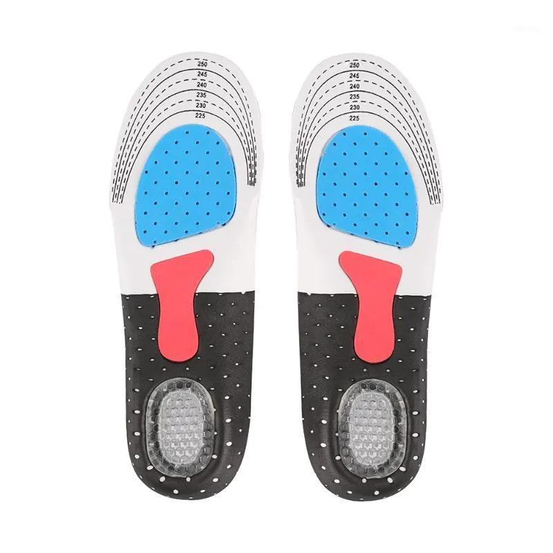 Ortopedisk fotbågsstöd Sport Skopad Körning Gel Insoles Infoga Kudde Innersula Sneakers Pad Sweat-Absorption Flash Tork1