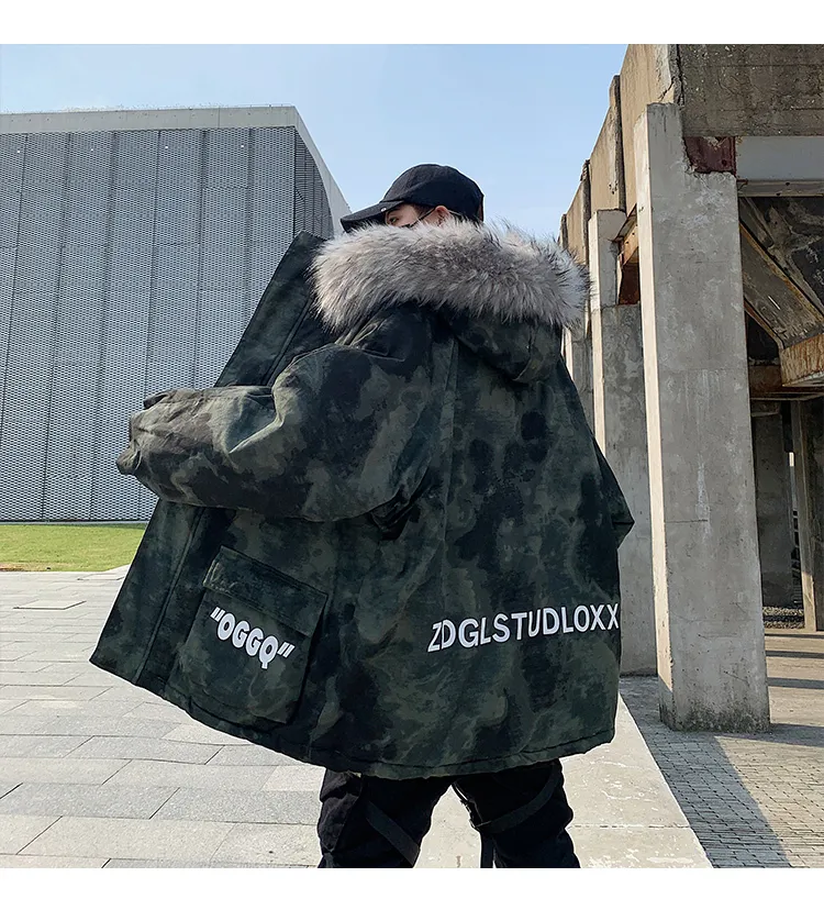 Harajuku Japanese Black Puffer puffer jacket for Men - Thick Harajuku Japanese Black Puffer puffer jacket for Men - Thick