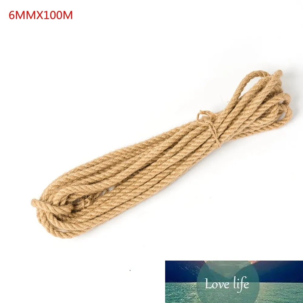 High Quality 0.23 Inch 6mm Natural Jute Hemp Rope For DIY Crafts