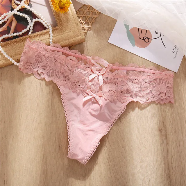 Trendy Hollowed Out Women's Panties Breathable Lace Briefs for