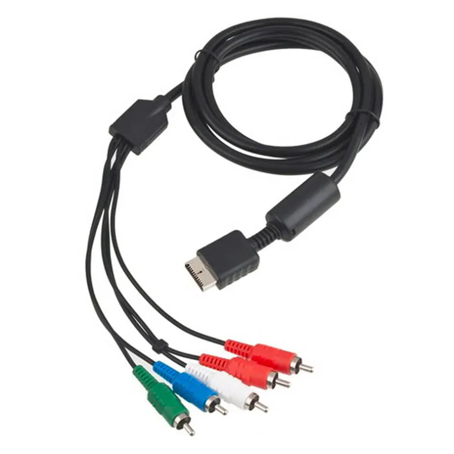 1.8m 6ft HDTV AV Optimum Cable Audioビデオコンポーネントコードワイヤ用Sony PlayStation 2 3 PS2 PS3 SLIMゲームアダプター