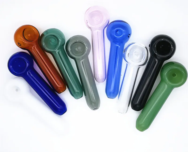 Qbsomk tabak lepel roken glas olie mini pijpen water bongs hand