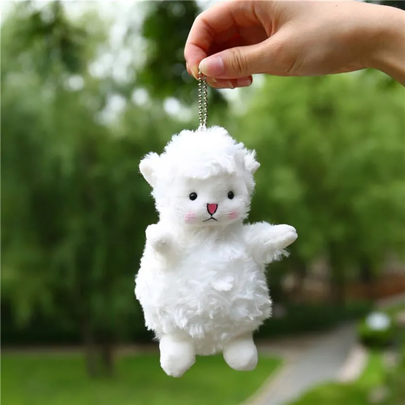 Keychain Japanese cute sheep doll bag hanging plush toy a26