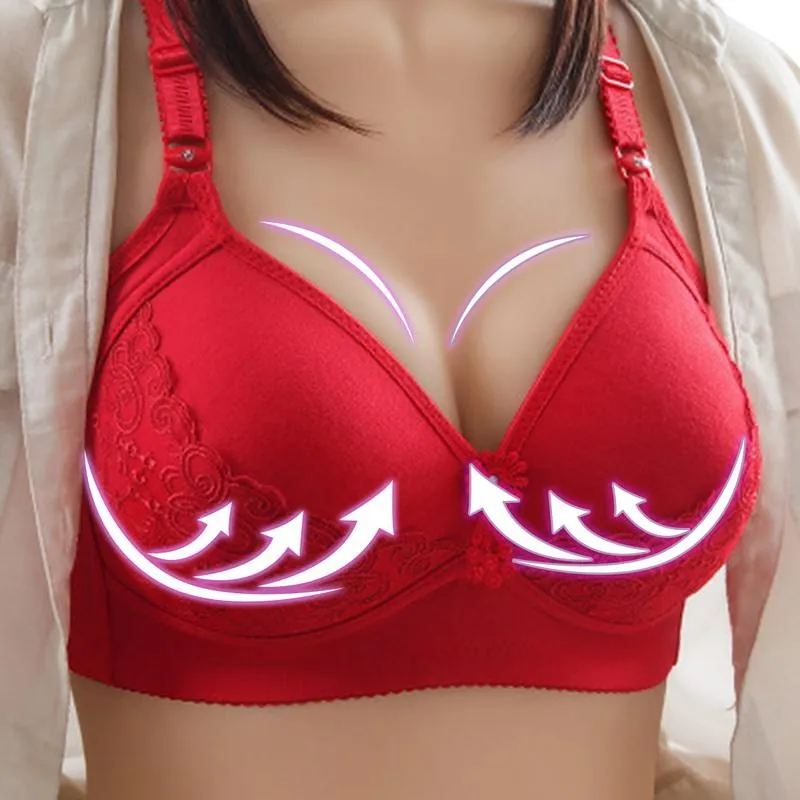 Plus size bra Wire-Free bra Full Back Coverage Push-up - Back
