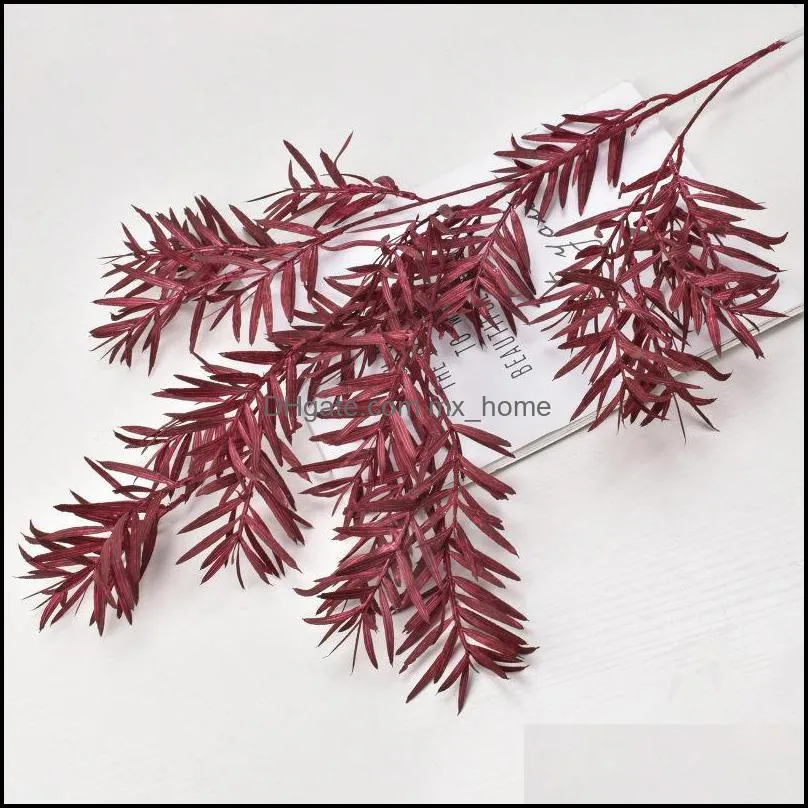 Decorative Flowers & Wreaths Artificial Bamboo Leaves Wedding Decoration Road Lead Plastic