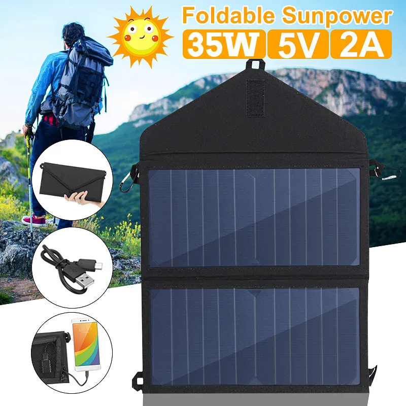 BigBlue Chargeur Solaire Portable 35W - Charge Rapide USB-C