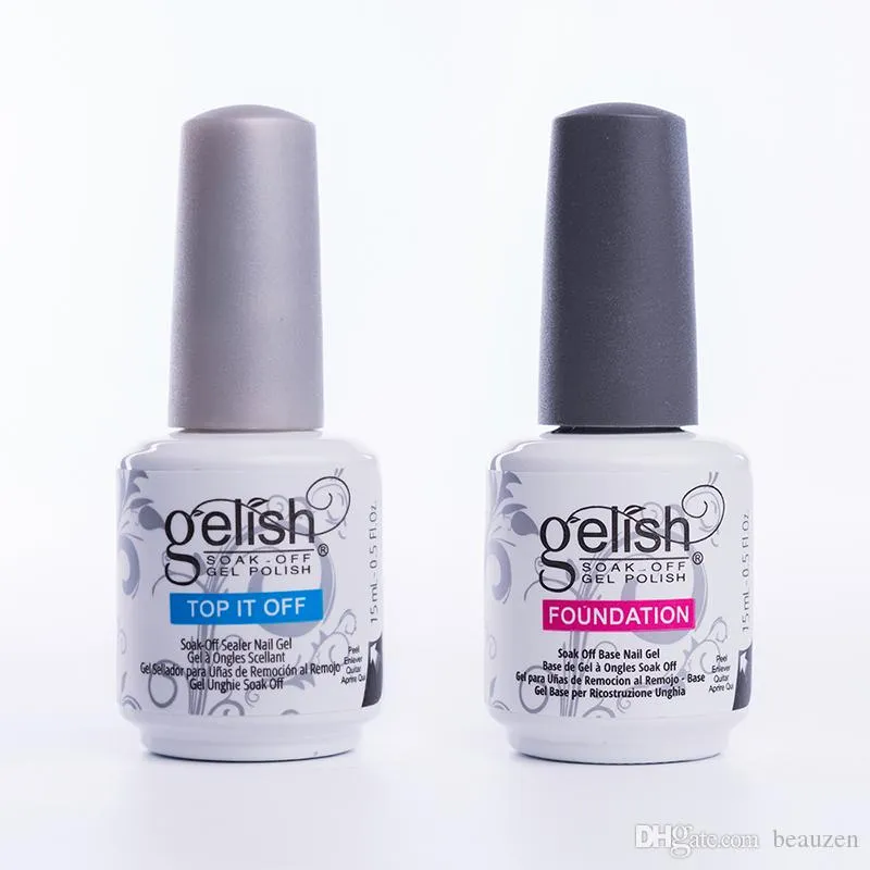 DHL Harmony UV Gels Nail Art 5ml Gel UV Glitter Primer Top Coat Manicure Suggerimenti Soak Off Nails Polish