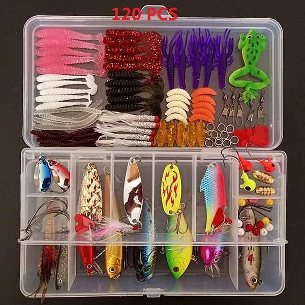 Freshwater Fishing Lures Kit Fishing Tackle Box With Tackle