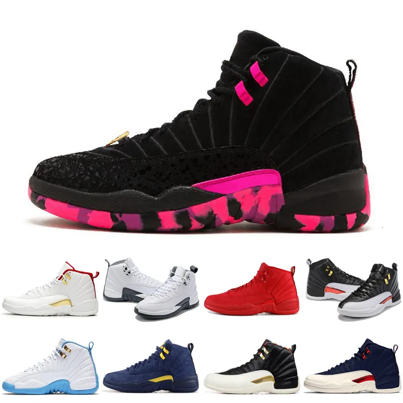 Hot 12 12s Uomo Scarpe da esterno OV gioco influenza bianca DOERNBECHER Palestra Rosso FIBA Reverse Taxi Winterized Uomo nuove scarpe sportive Sneakers Scarpe da ginnastica