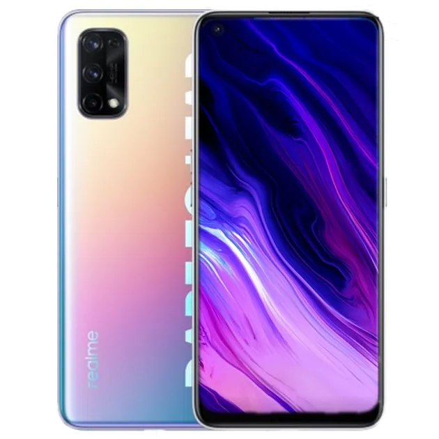 Téléphone portable d'origine OPPO Realme Q2 Pro 5G 8 Go de RAM 128 Go 256 Go de ROM MTK 800U Octa Core Android 6.43" 48MP AI ID d'empreintes digitales Smart Cell Phone