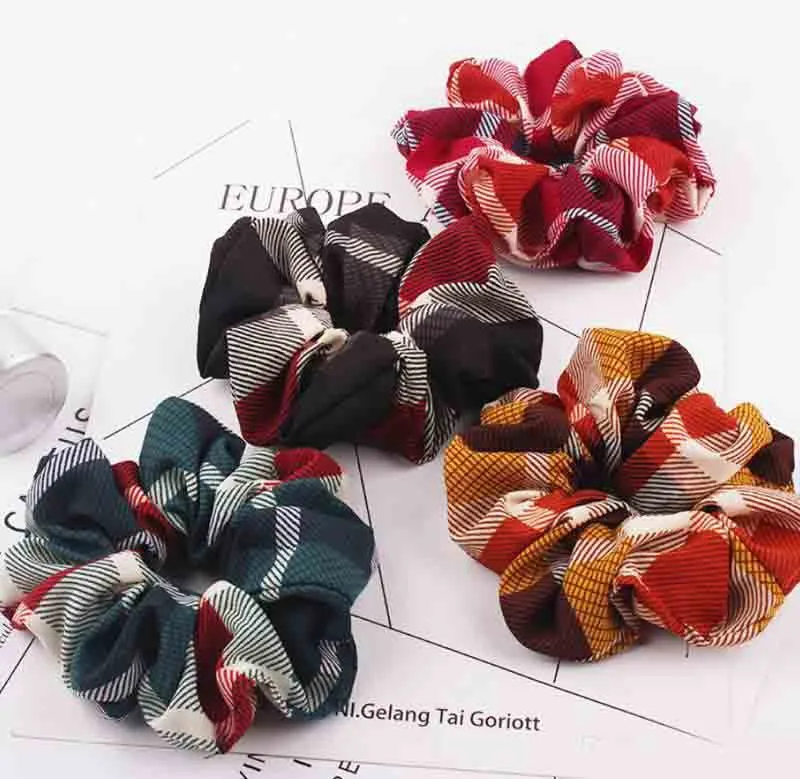 2020 النساء scrunchie العصابة منقوشة العصابات الشعر تمتد الفتيات العلاقات الشعر scrunchies الإناث ذيل حصان حامل اكسسوارات للشعر 14 التصاميم