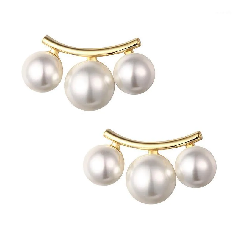 Dangle & Chandelier Stylish Drop Earrings For Women Vintage Geometric Big Metal Hanging Pearl 2022 Modern Jewelry Brincos