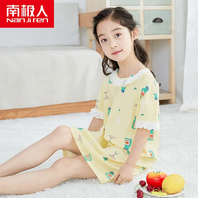 Summer Short Sleeve Sleepwear Children Clothing Night Dress Cute Pajamas  for Girls - China Short Sleeve Pajamas and Night Wear Children price |  Made-in-China.com