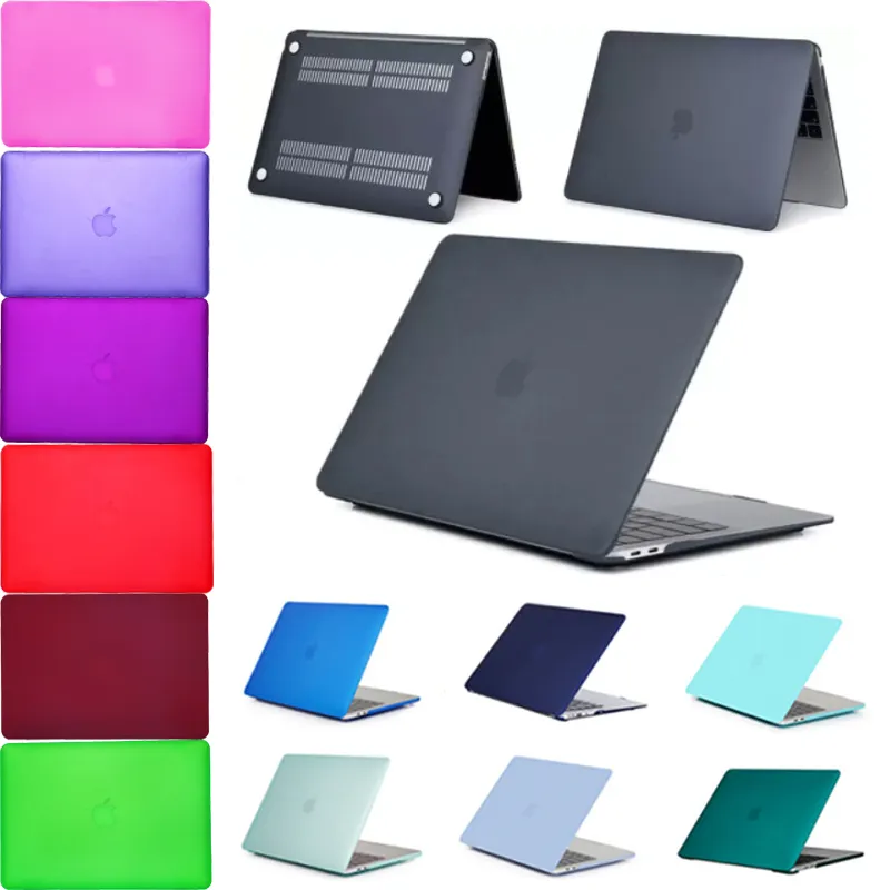 MacBook Air Pro 11 12 13 14 15 16 tums Matte Frost Hard Front Back Full Body Apple Laptop Retina Cases Shell Cover A2442 A2485 A1369 A1466 A1708 A2941