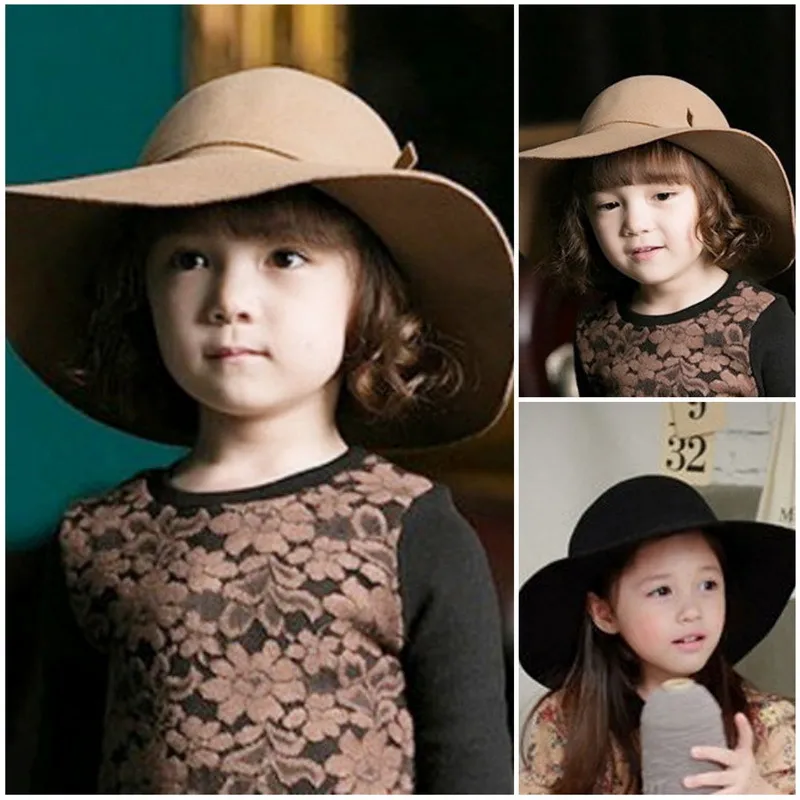 Vintage Wool Felt Bowknot Half Cap For Girls Warm Autumn Winter Sun Fedora Hat With Wide Brim And Floppy Bowler Design Perfect For Beach And Outdoor Activities M3183 From Hltrading 4.07 DHgate.Com