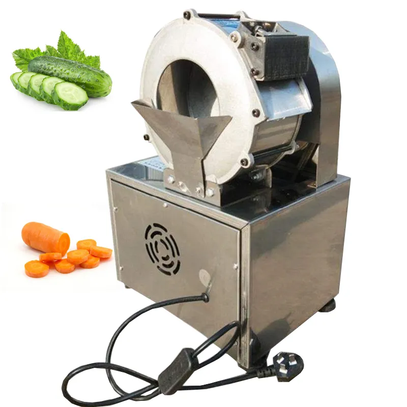 Máquina de corte de vegetais industrial comercial cortador de batata cenoura cortador de pepino máquina de trituração de aço inoxidável máquina de corte de vegetais