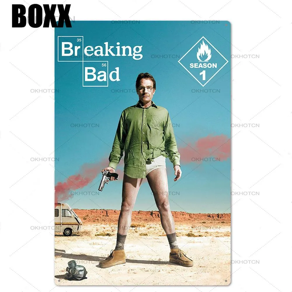 Plaque Décorative Métal Breaking Bad - 30 X 20 Cm - Neuf - Pour Les Fans De La Série