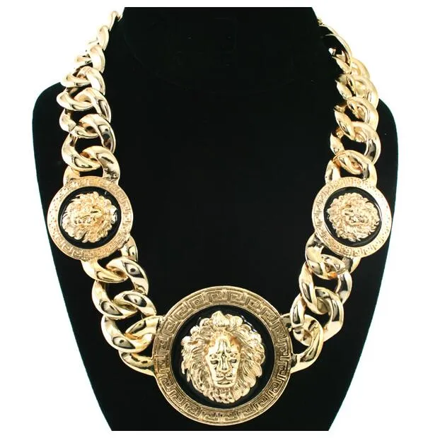 Egyptische Chunky Verklaring Sieraden Kettingen Ketting Groothandel 18K Gold Plate Nieuwe Oude Sieraden Design Set Shop