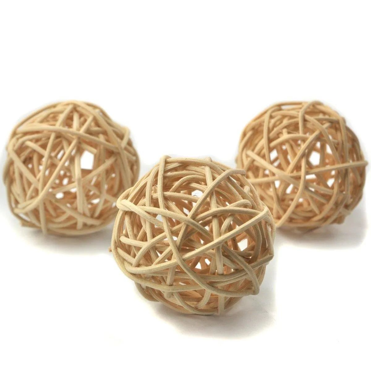 Handmade Rattan Wicker Ball Rustic Spheres Balls For Christmas Wedding