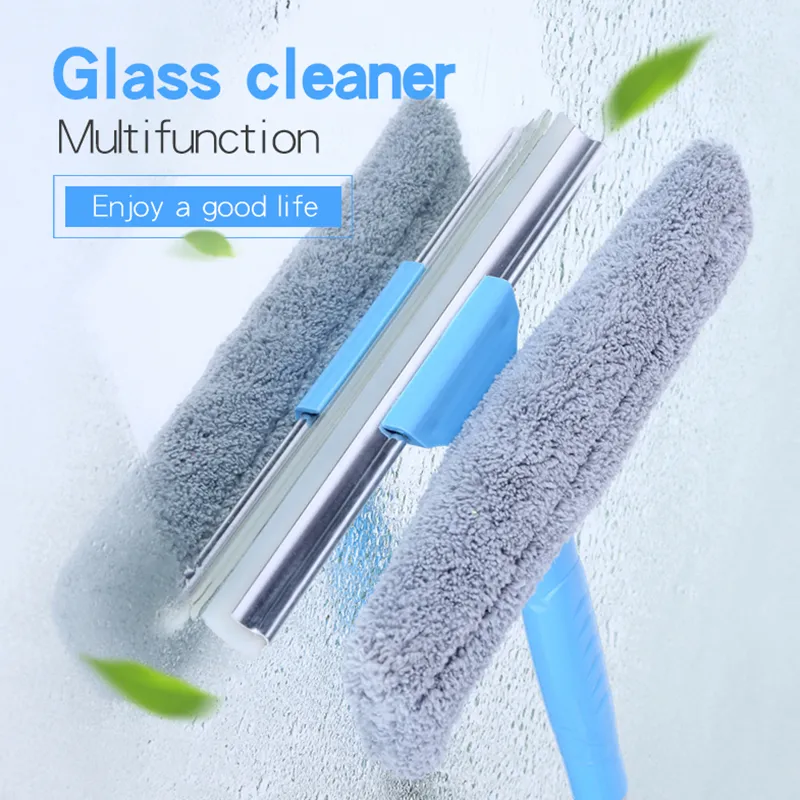 Telescopic Window Glass Cleaning Tool Glass Cleaner Brush Wiper Wash  Squeegee