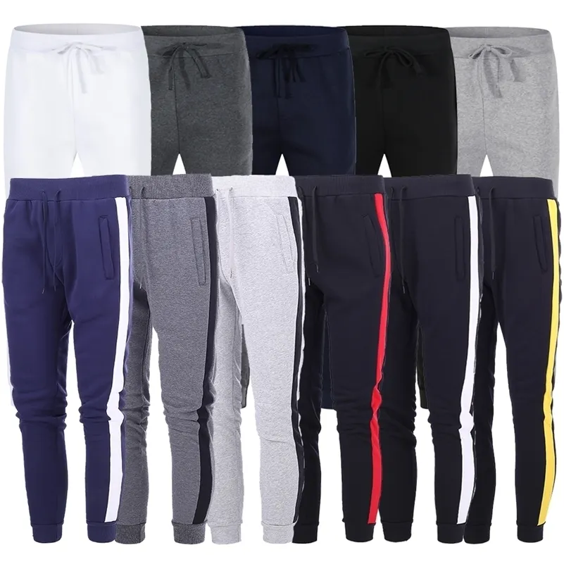 Pantalones casuales para hombres Pantalones deportivos de invierno Pantalones de fitness Hombres Casual Joggers Pantalones Cargo Sweetpants New Male Track Sportswear LJ201217