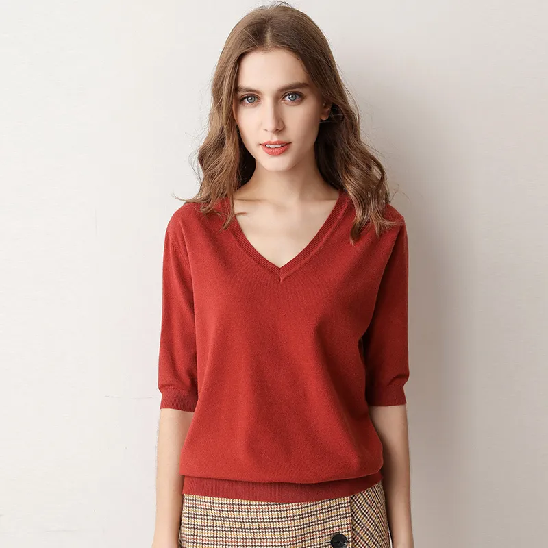 Thin v neck jumper hotsell