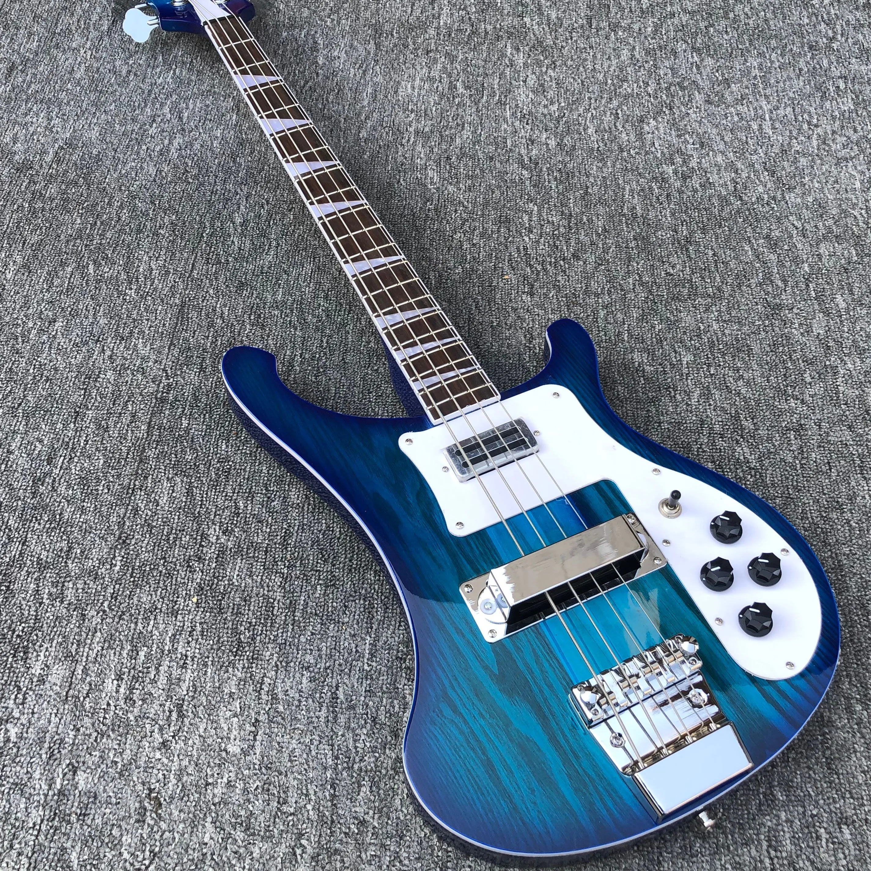 Rick 4003 4-str￤ngar Electric Bass Guitar Deluxe Midnight Blue