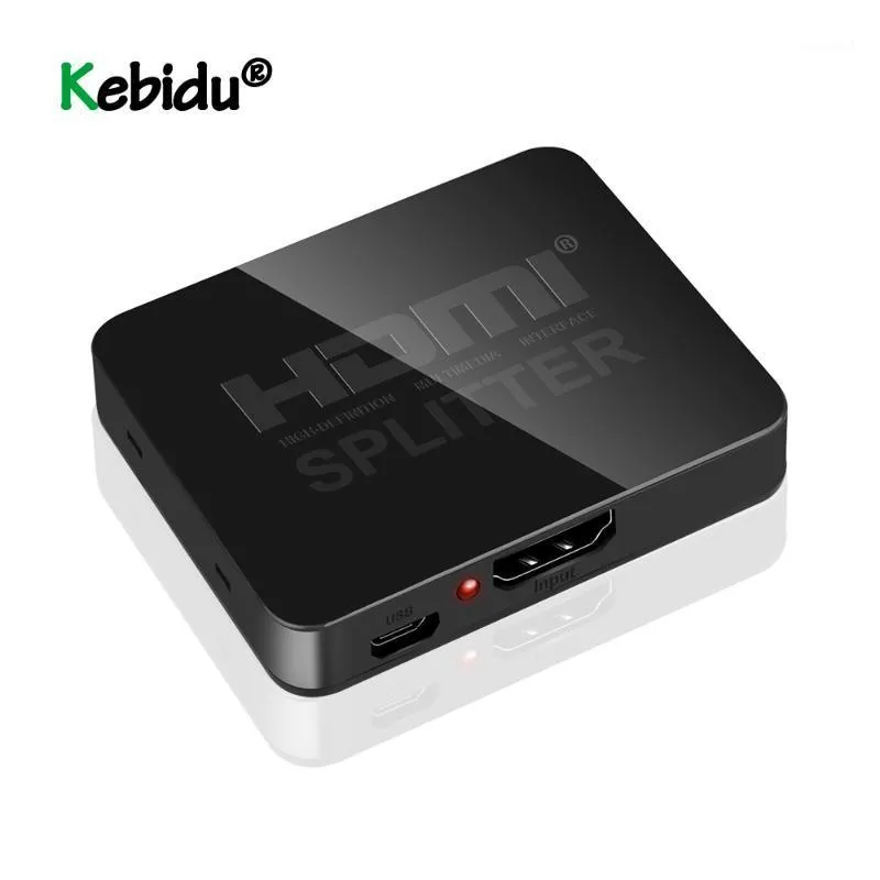 كابلات الصوت موصلات Full HD 1080P HDCP 4K Splitter Switch Switcher أحدث 1 × 2 سبليت 1 في 2 خارج عرض مزدوج DVD PS3 HDTV1