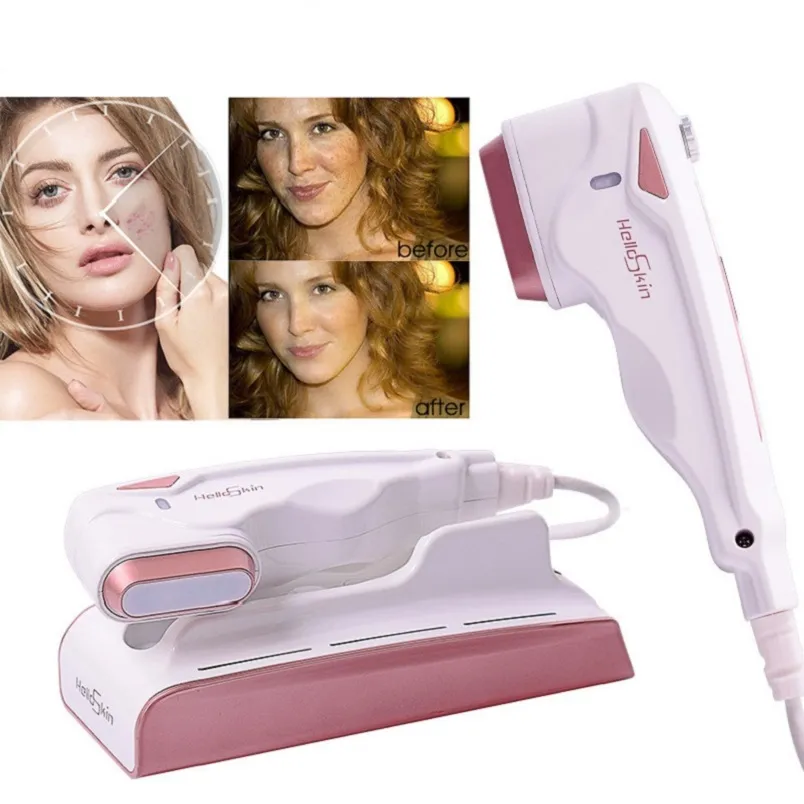 2022 HIFU4 Helloskin Fast Delivery Portable Mini Hifu Face Lifting Machine Dispositivo antirughe per uso domestico 1.5mm corea