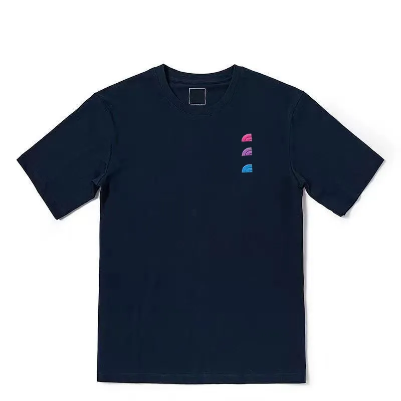 2022SS 디자이너 T 셔츠 도매 애호가 맨 위 자수 공예 남성과 여성의 티셔츠 디자인 망