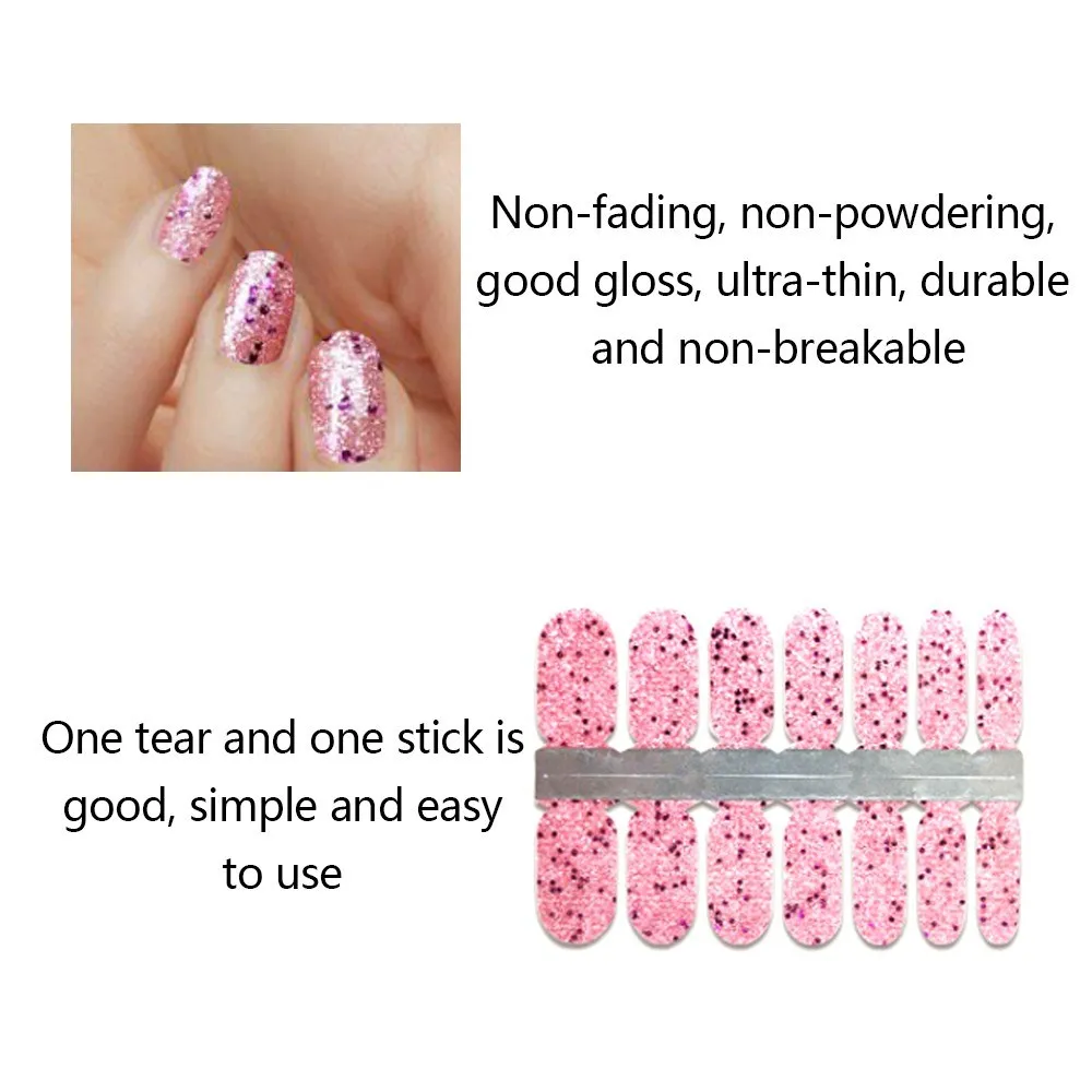 DIY Nail Stickers Waterproof【Buy 3 Free 1 Nail File】Exquisite Fingernails &  Toenails Sticker Non-Toxic Manicure Stickers Ready Stock