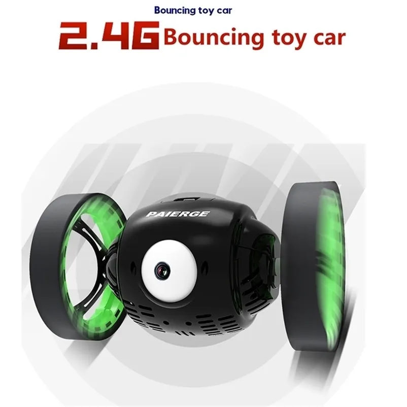 2.4G Интеллектуальный большой глаз подпрыгивая RC Удивительный скачок способности 360 ротация трюк дистанционного управления автомобиль игрушечные подарки Z124 201211