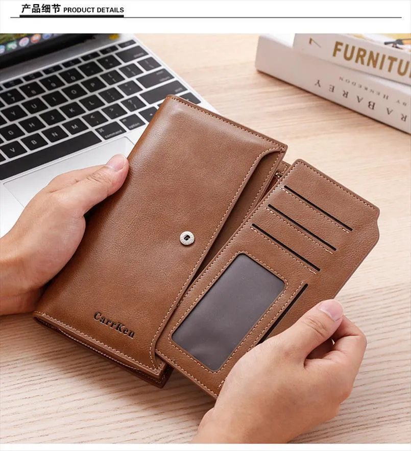 Hot Sale Unisex Womens Wallet Leather Pochette Men Wallet Card Holder Clutch Wallet Cartera Mujer Purse Designers Pochette Uomo