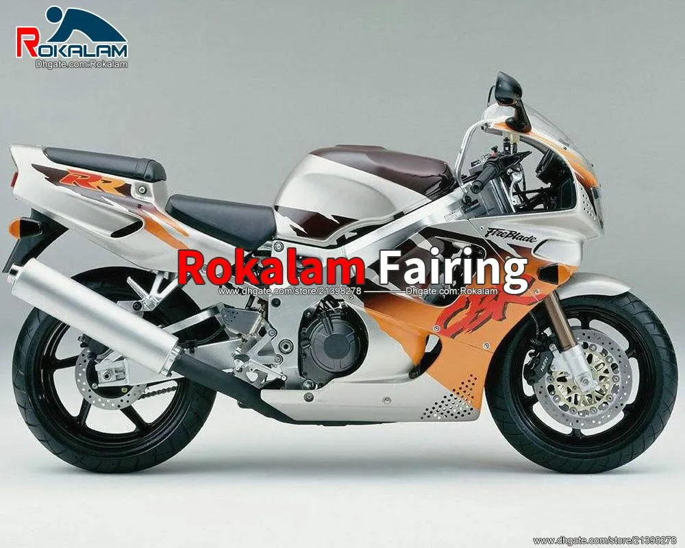 CBR900RR CBR900 Body Fairing för Honda CBR 900 RR 900RR 893 94 95 1994 1995 Sliver Orange ABS plast kompletta fairings