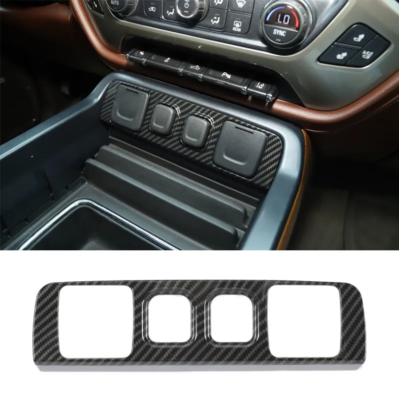 THRU Embellecedor De Salida De Aire Para MG ZS 2024 - Fibra De Carbono, ABS, Para Tablero Lateral (LHD)