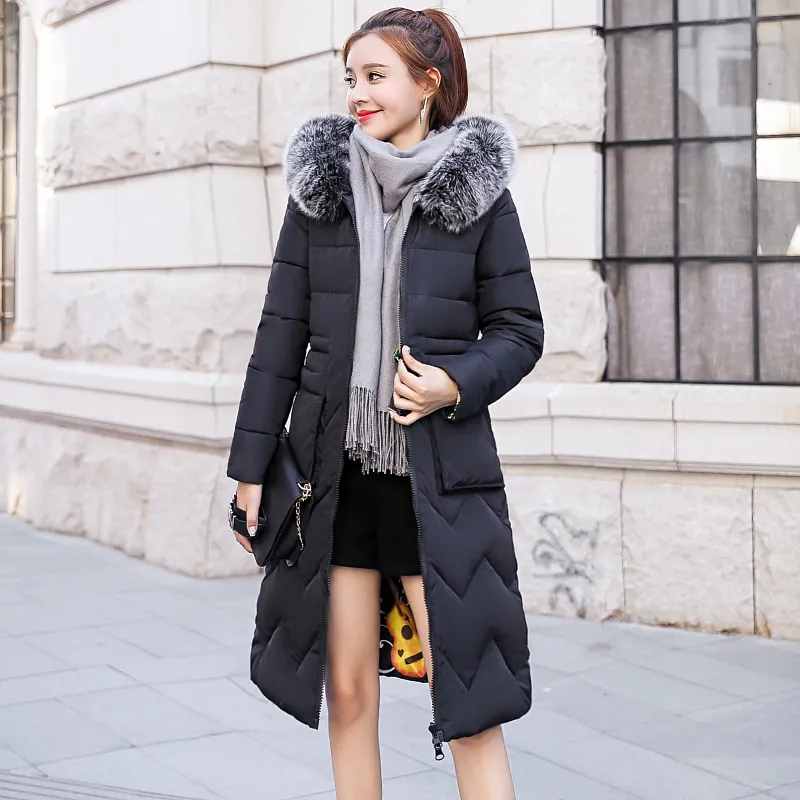 Hooded longline cheap puffer with print